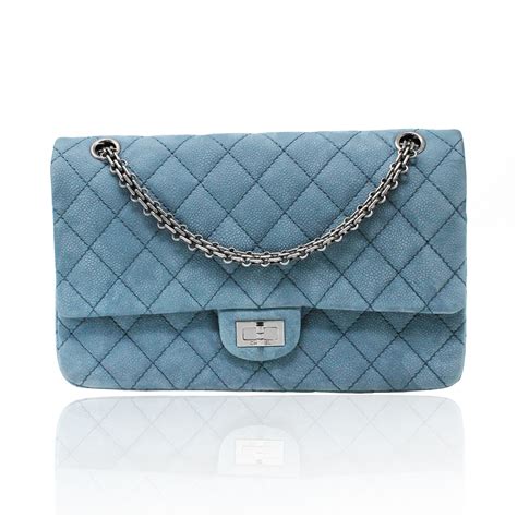 chanel blue svade bag|Chanel reissue bag.